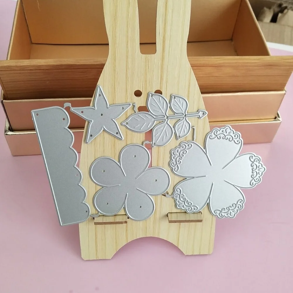 

Lngclown DIY Flowers Tree Metal Cutting Dies for Scrapbooking Craft Die Cut Card Making Embossing Stencil