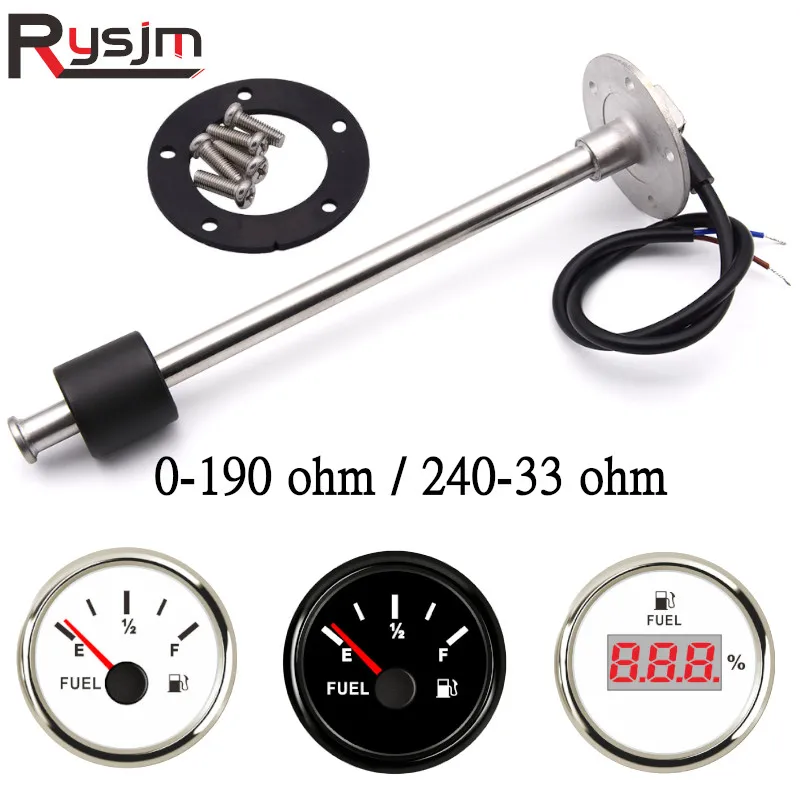 Датчик уровня топлива s 200/250/300/400/450 мм подходит для 0 190ohm 240 33ohm датчик лодки