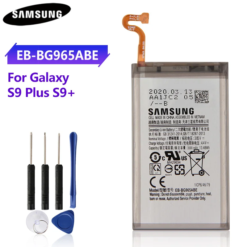 Оригинальная запасная аккумуляторная батарея для Samsung GALAXY S9 Plus G9650 + G965F телефон с