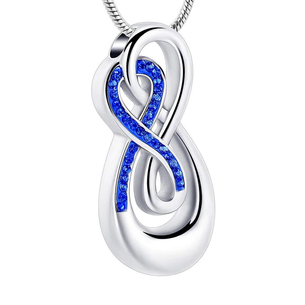 

Infinity Love Urn Pendant Stainless Steel Snake Chain Cremation Jewelry for Ashes for Woman