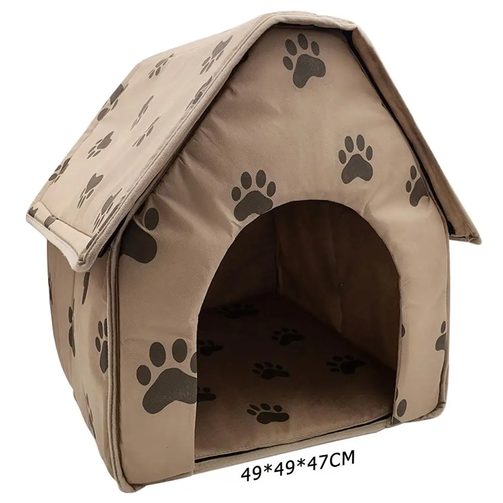 

CN Pet Dog Bed Foldable Dog House Small Footprint Pet Bed Tent Cat Kennel Indoor And Outdoor Portable Travel Convenient Supplies