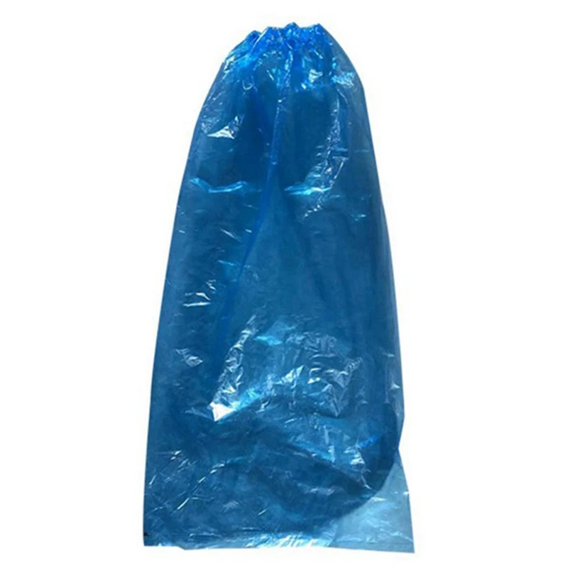 

AUAU-50 Pairs Disposable Shoe Covers Rain Shoes and Boots Cover Plastic Long Shoe Cover Waterproof Anti-Slip Overshoe
