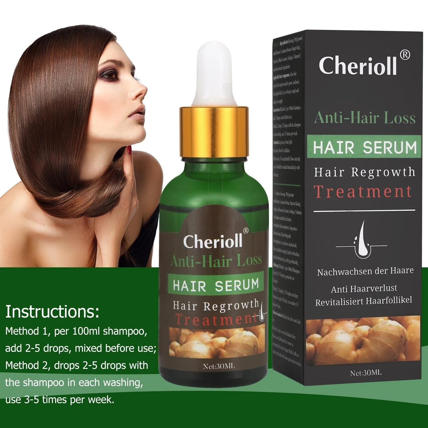 Сыворотка от выпадения волос и истончение сыворотка для стимулирует новый рост