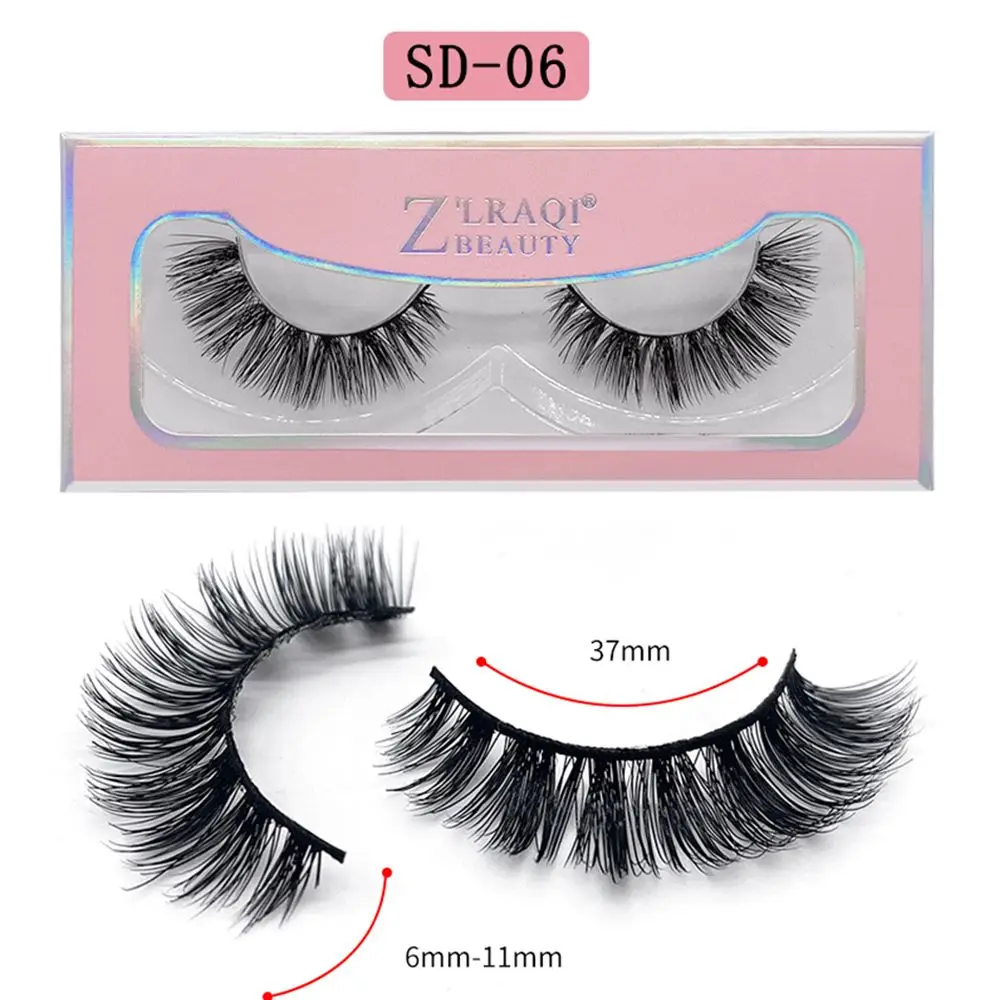 12 Mink Eyelashes Criss-Cross Natural Fake lashes Length 25mm Makeup 3D Mink Lashes Extension Eyelash Beauty - Color: 12