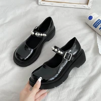 lolita shoes women flats buckle strap round toe outdoor casual shoes student college style mary jane shoes zapatos de mujer