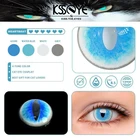 Контактные линзы для косплея кошачий глаз, Лидер продаж, вечерние контактные линзы 100%, глубокий глаз, красные цветные линзы Какаси