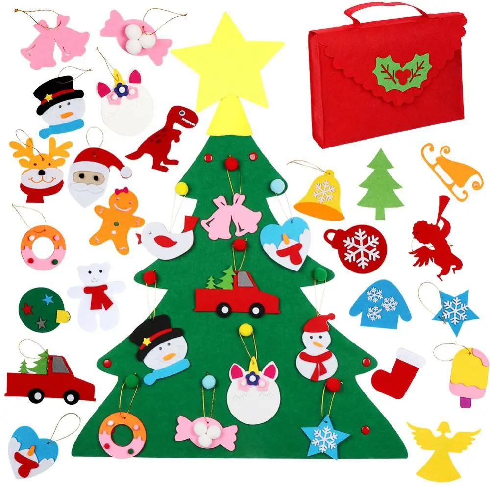 Войлочная Рождественская елка OurWarm сделай сам новогодние подарки детские