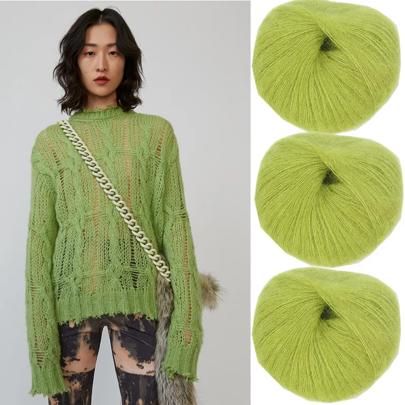 31 цвет 25 г/шар Ангола любовные чувства тонкий мохер шерсть пряжа плюш тонкая