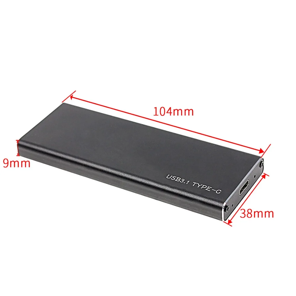 PCIE USB3.1 Тип C к M.2 M ключ NVMe PCI-E SSD жесткий диск корпус Caddy чехол 10 Гбит/с 2280 HDD корпус внешний мобильный ящик