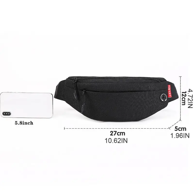 

Men Chest Bag Waist Fanny Pack Belt Pouch Travel Hip Bum Shoulder Bags Purse