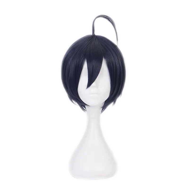 

Danganronpa V3: Killing Harmony Shuichi Saihara Cosplay Wigs Short Heat Resistant Synthetic Hair Wig + Wig Cap