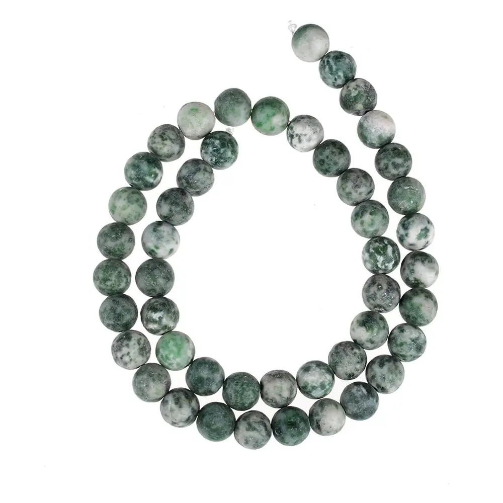 green dot Черный матовый оникс Ляпис розовый КВАРЦЕВЫЙ и из натурального камня бусины для самостоятельного изготовления ювелирных изделий браслет 4 6 8 10 12 мм Прямая поставка - Цвет: green dot