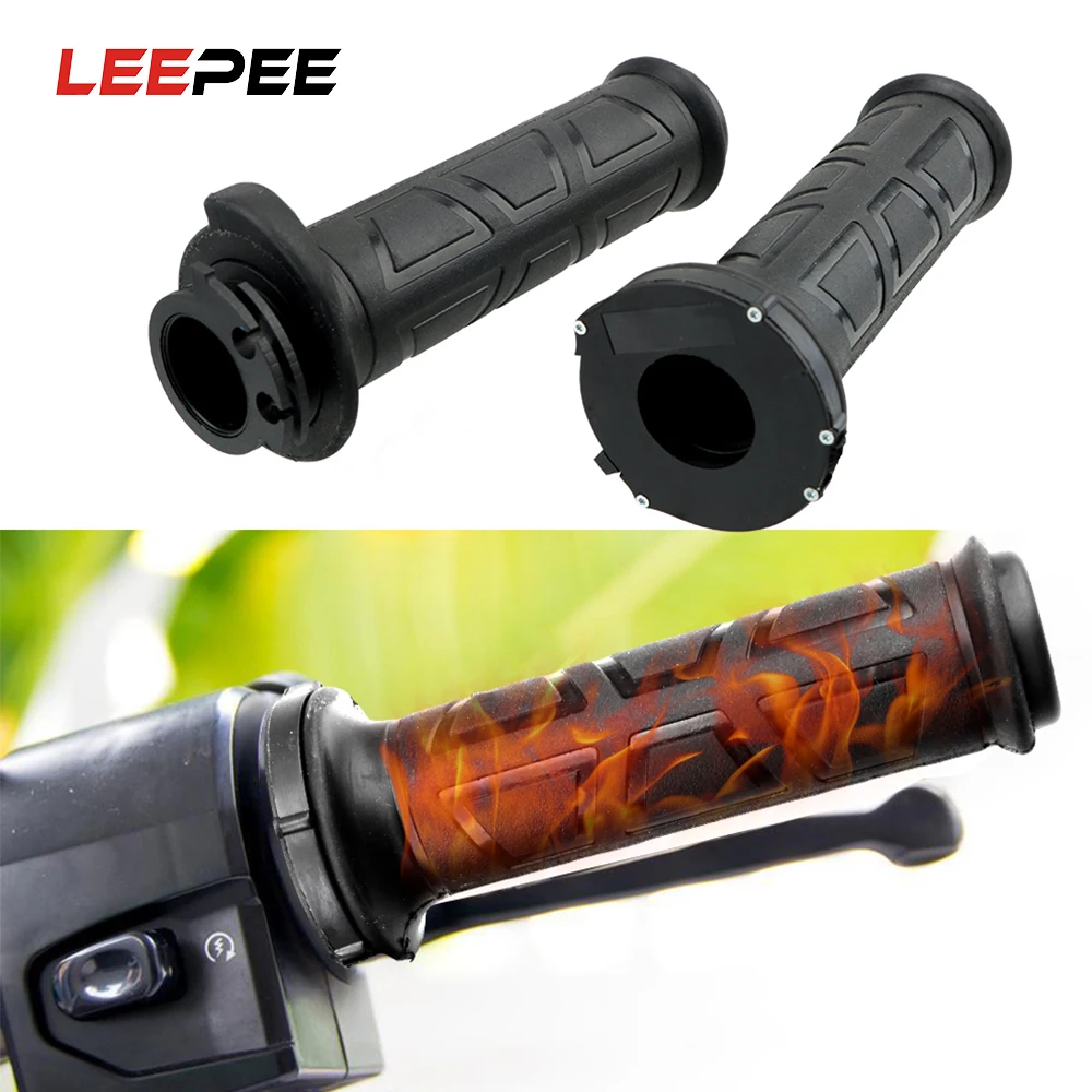 

Ручки LEEPEE с электрическим подогревом для мотоцикла, регулировка температуры, универсальный обогреватель для Руля Мотоцикла