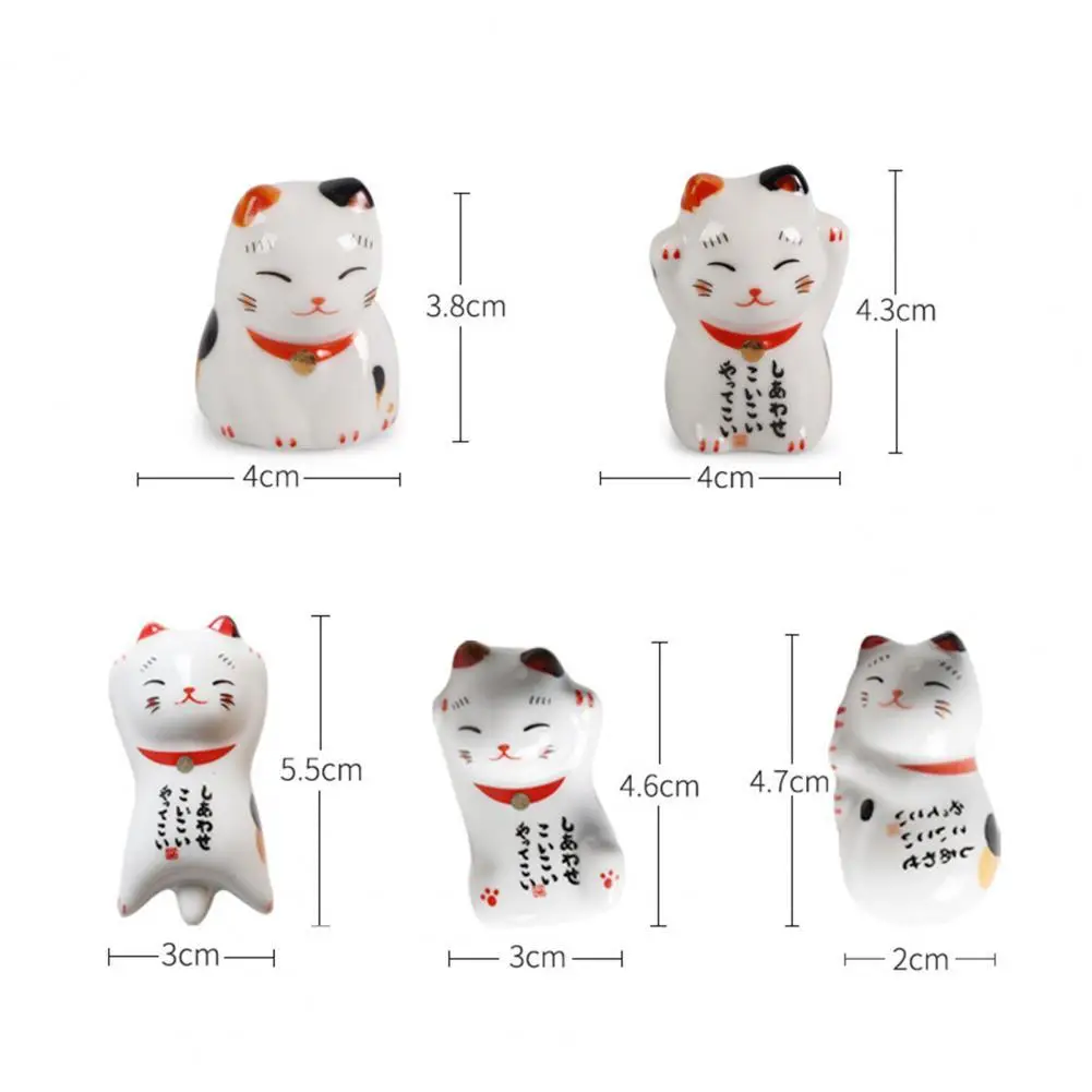 

Chopsticks Holder Interesting Sturdy Ceramic Rest Dinner Spoon Stand for Home