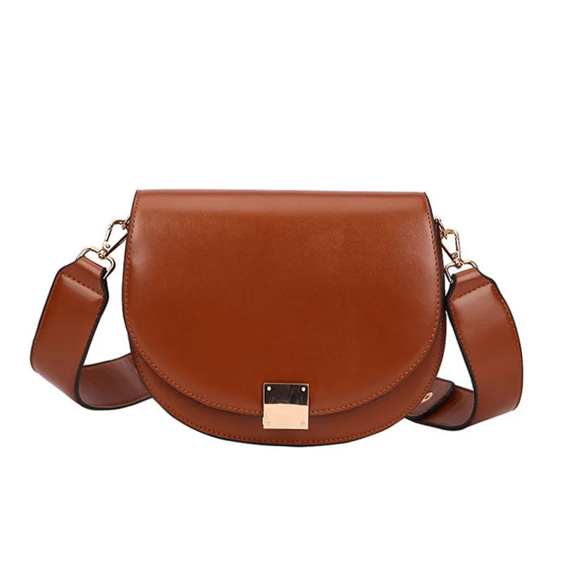 Кожаная сумка седло Маленькая женская высокое качество через плечо для женщин 2019