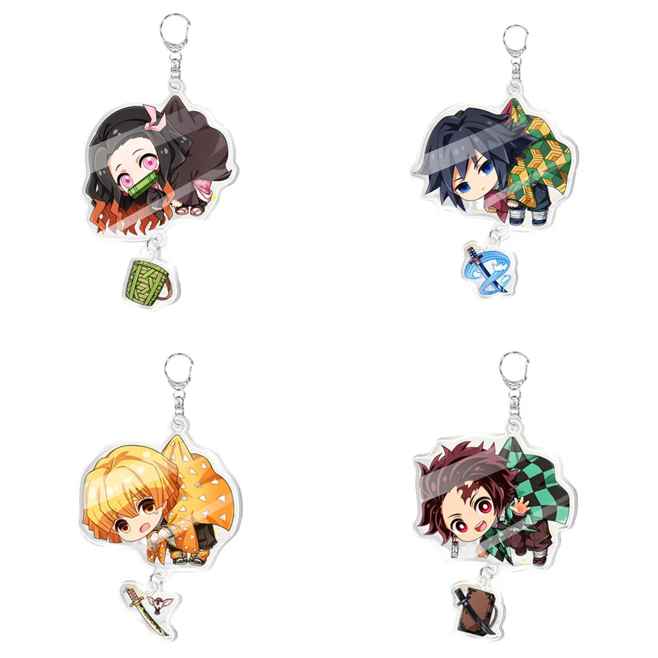 Аниме демон убийца Kimetsu No Yaiba фигурка Kamado Tanjirou Nezuko Hashibira Inosuke брелок Подвеска