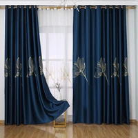 flower chinese modern simple curtain shading finished custom curtains for living dining room bedroom