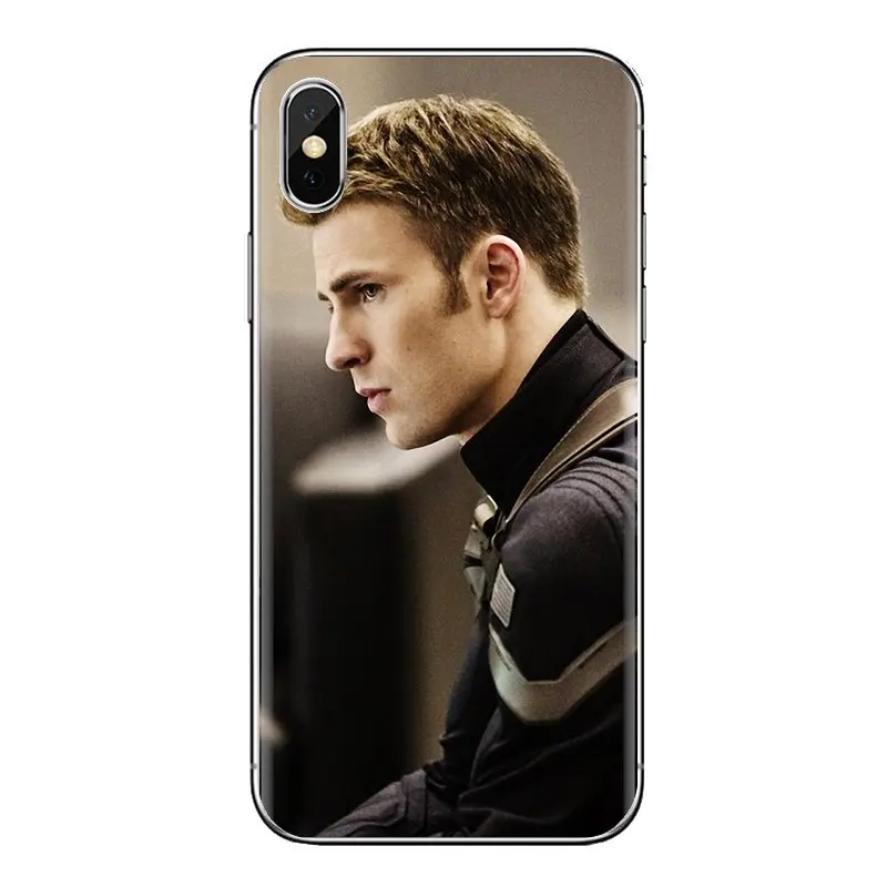 Housing Chris Evans Captain America Shield For Samsung Galaxy S2 S3 S4 S5 MINI S6 S7 edge S8 S9 Plus Note 2 3 4 5 8 Coque Fundas |