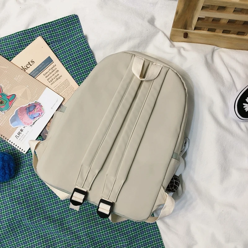 

Contrast color Backpack Water Proof Oxford School Bag for Teenage Girls New 2020 large capacity Leisure Or Travel Bag Unisex