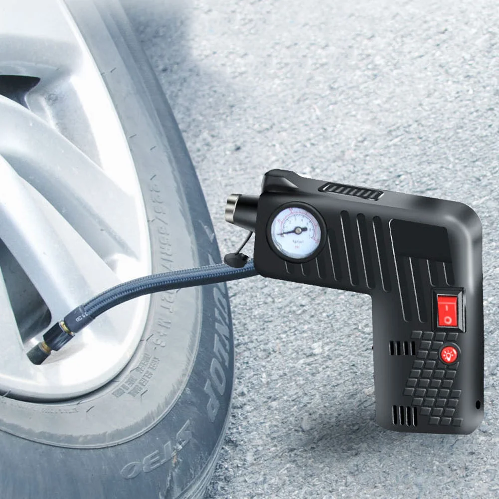 

Portable Air Compressor Electric Auto Car Bike Tire Inflator Pump 12V 8A 100W Auto Tyre Pumb High Pressure Inflator Pump Compres