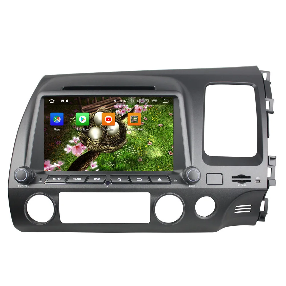 8 &quot2 Din Android 9 0 Автомобильный DVD плеер для Honda Civic 2006 2011 аудио стерео ядер радио