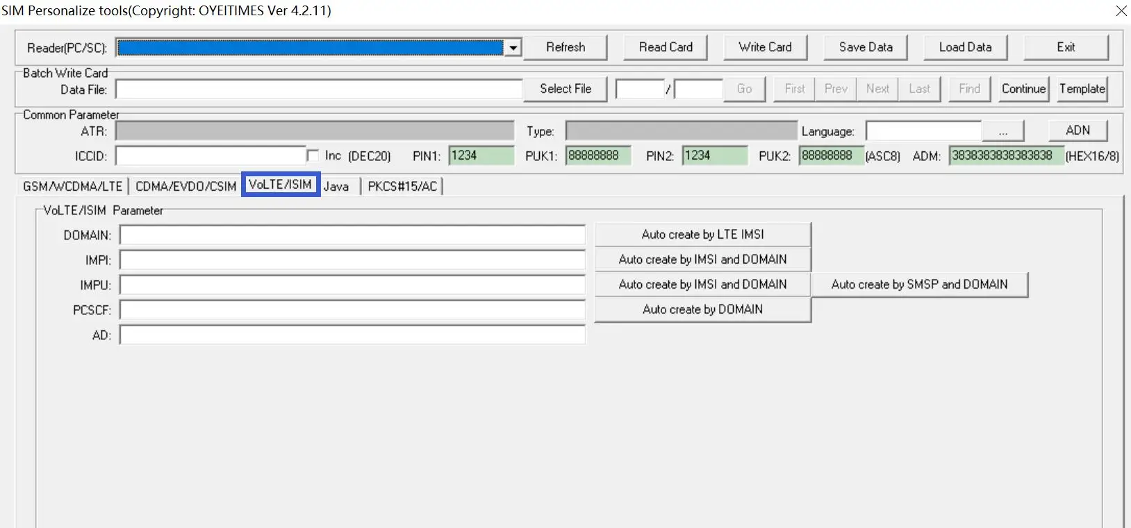 OYEITIMES MCR3516 устройство для чтения SIM-карт + 5 шт. 2FF/3FF/4FF программируемая SIM-карта LTE WCDMA