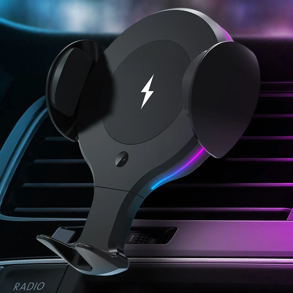 

New X9 Wireless Car Charger Car Phone Holder Infrared 360 °Adjustable Intelligent Recognize Sensor Bracket 10W Wireless Charger