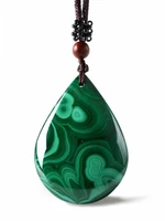 malachite necklace pendant water drop jade pendant jade jewelry fine jewelry