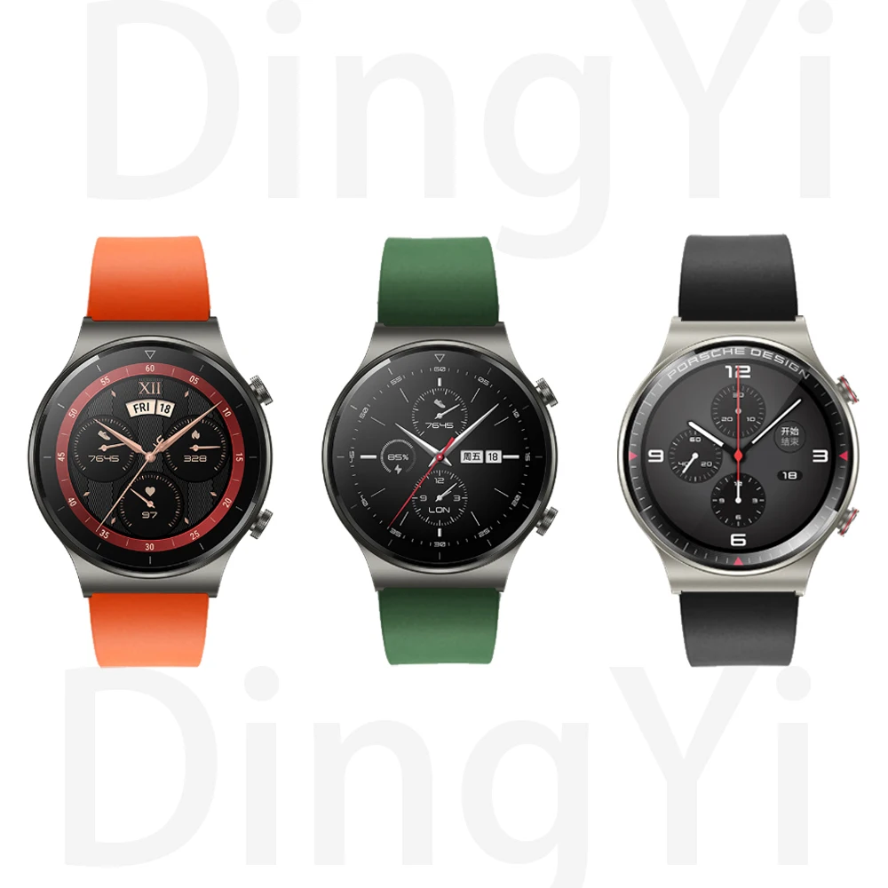 Ремешок силиконовый для HUAWEI WATCH GT 2 Pro/Honor GS Pro | Наручные часы