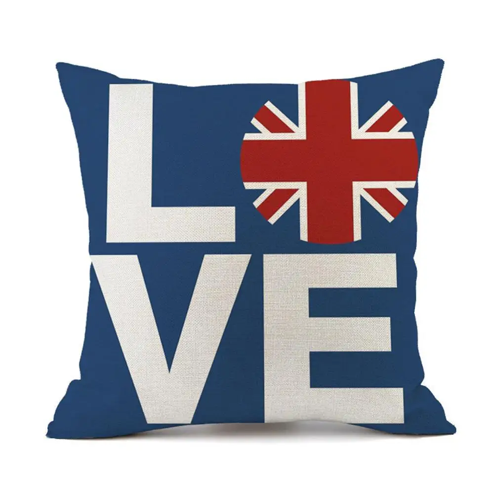 Чехол для подушки в британском стиле простой чехол из хлопка и льна на заднее
