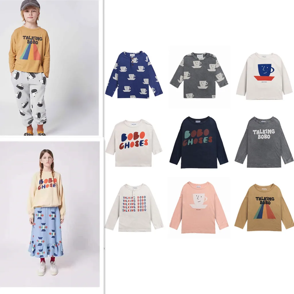 

Kids Autumn Bluey Sports T Shirts and Pants Suit For Toddler Boys Girls Cartoon Long Sleeve Top Clothes For Teenager Children