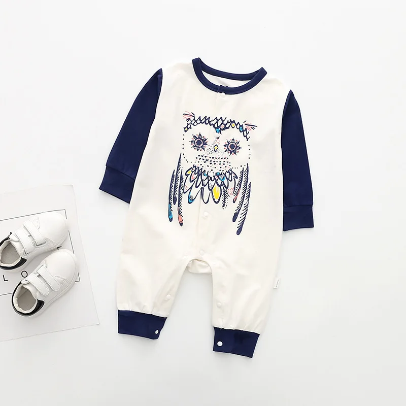 Комбинезон для маленьких мальчиков и девочек Хлопковый комбинезон с длинными