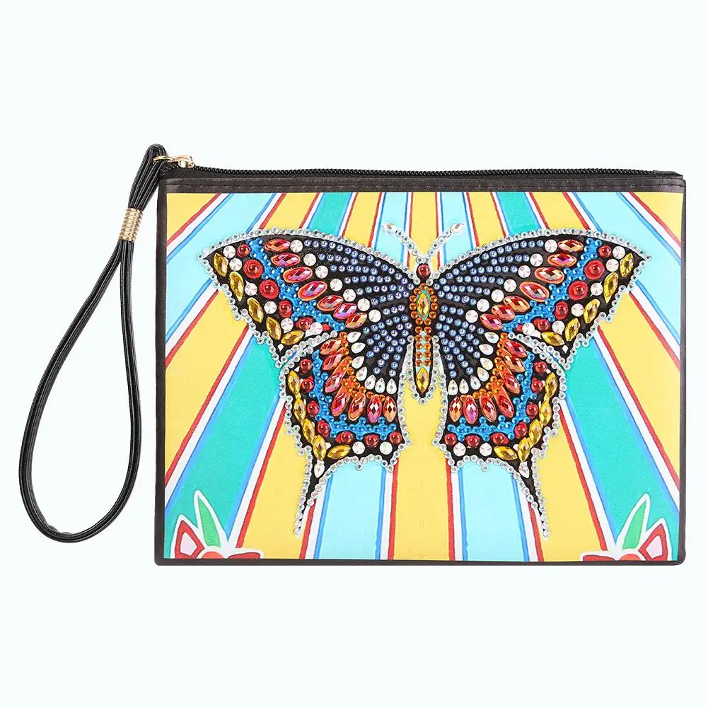 Creative Various Patterns Storage Bag Special Shaped Diamond Painting Women Zipper Wristlet Wallet Makeup Bags DIY Craft | Дом и сад