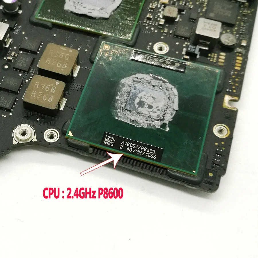 Полностью протестированная материнская плата 661-5559 для Macbook Pro 1" A1278 материнская плата 2,4 ГГц Core 2 Duo P8600 820-2879-B 2010 год