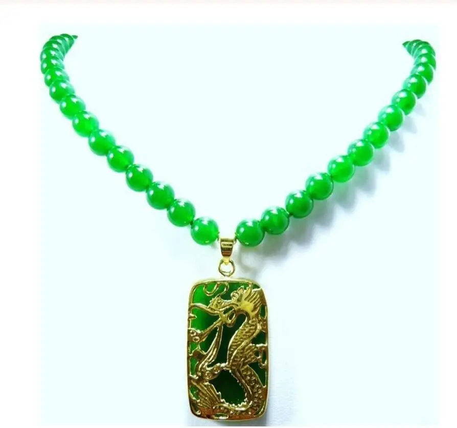 Бесплатная доставка ожерелье 8 мм из натурального зеленого нефрита/смешанного