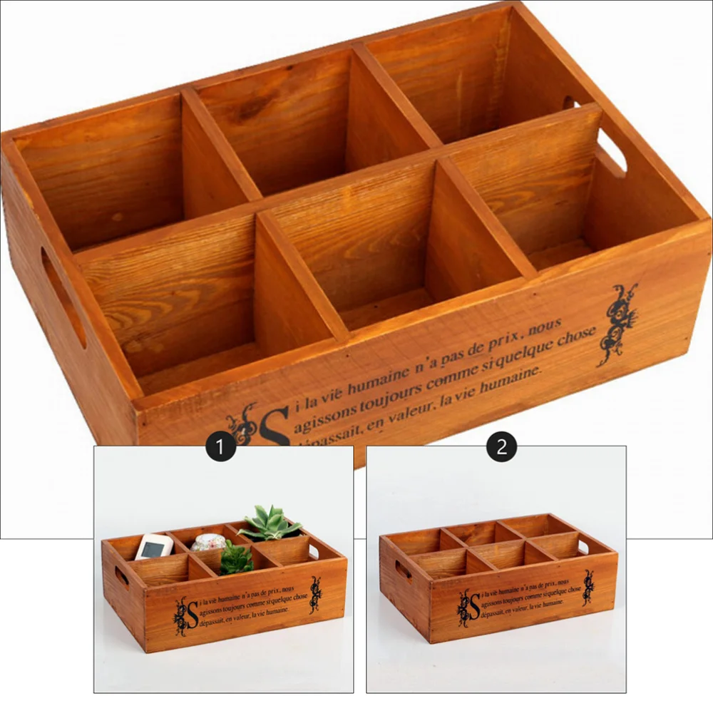 

Retro Wooden Storage Box Vintage Window Display Box Props DIY Shooting Props