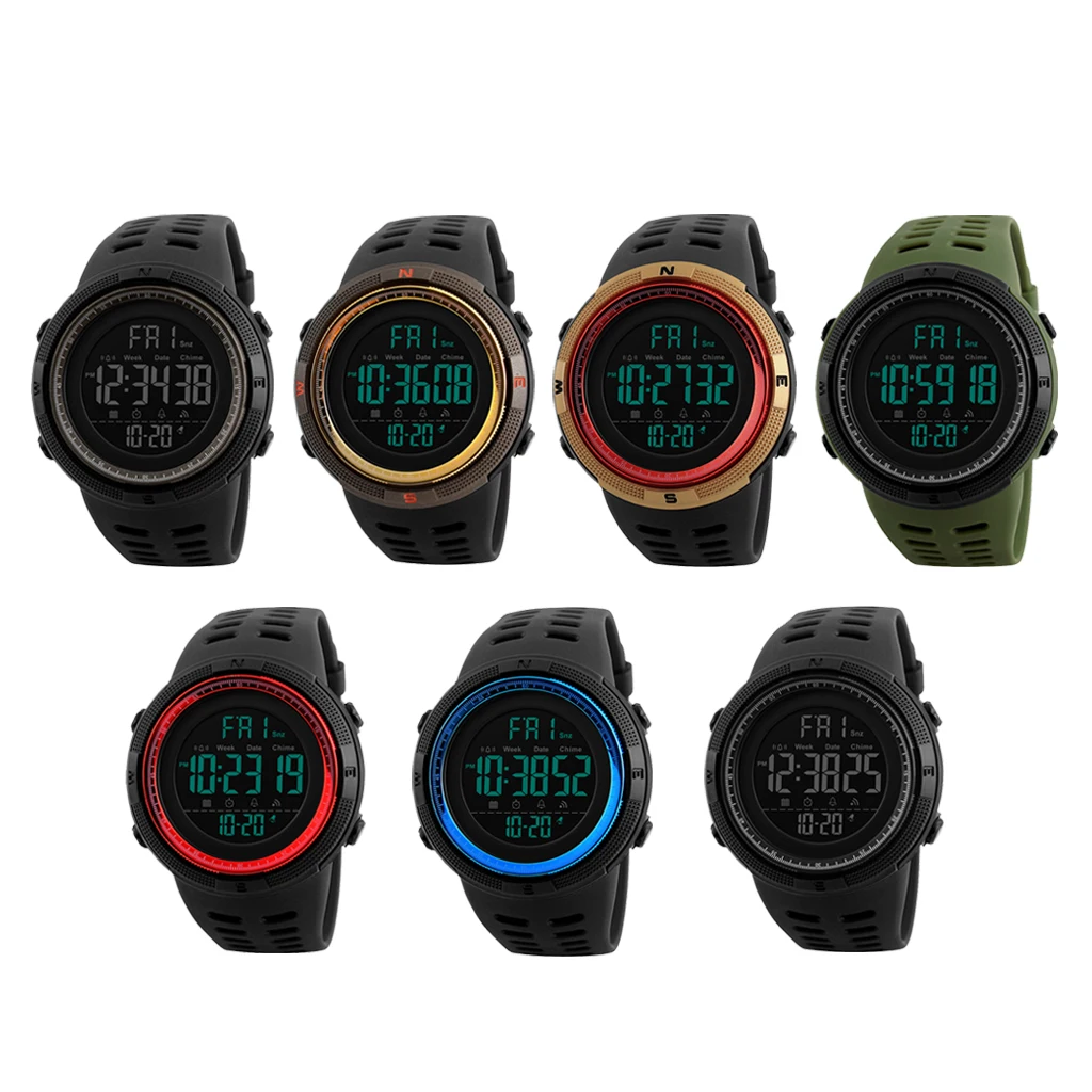 

Men’s Digital Watch, 50 mters Waterproof Sports Watches,Electronic Hand Wrist Watch with Stopwatch Dual Time Zone