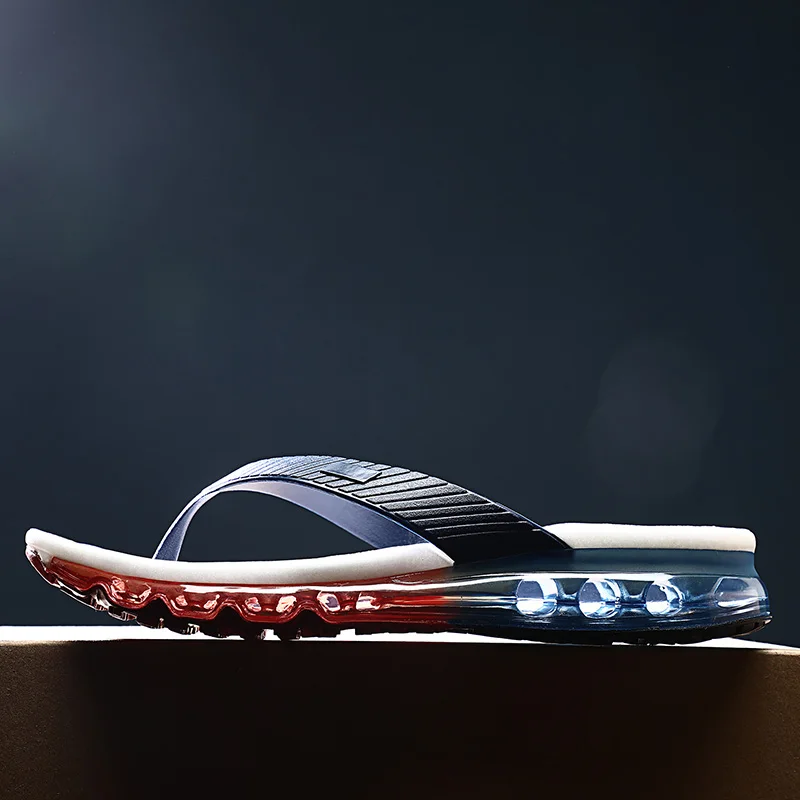 Мужские сланцы на воздушной подушке повседневные Нескользящие прочные шлепанцы