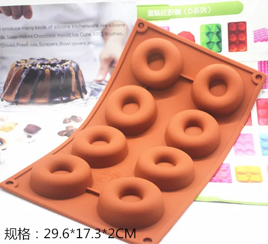 Силиконовая форма для торта 8 колец в виде пончика кексов ручной работы|Формы