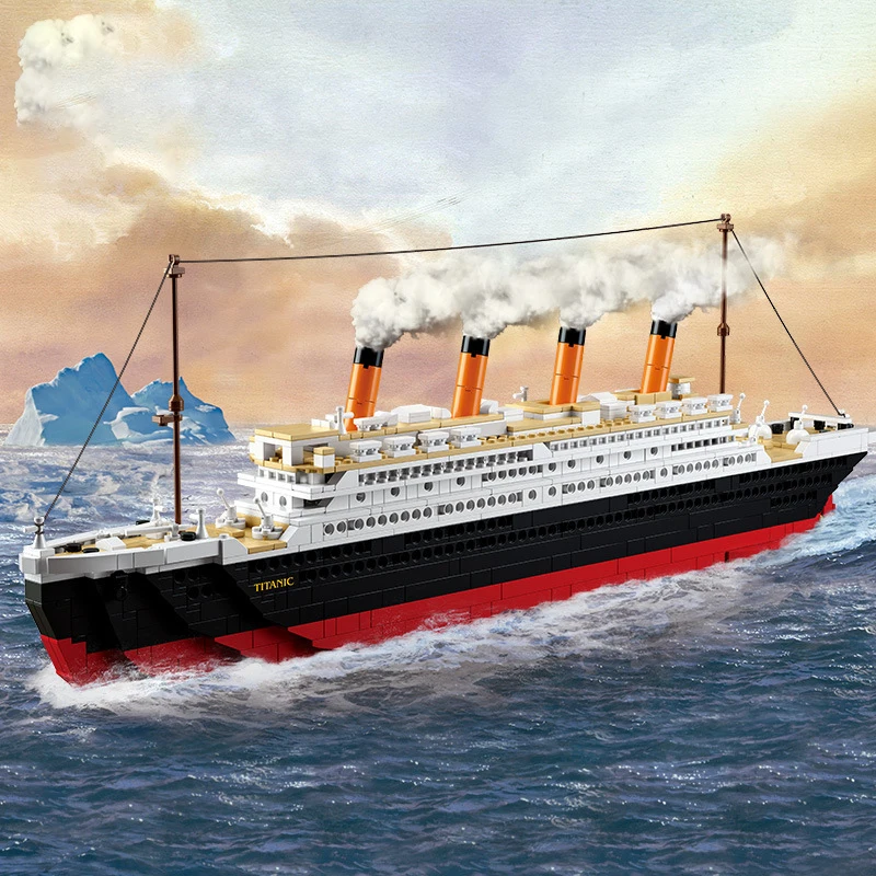 

Sluban Building Block Titanic Puzzle Assembled Building Blocks DIY Decoration Decoration Holiday Gift-No Box