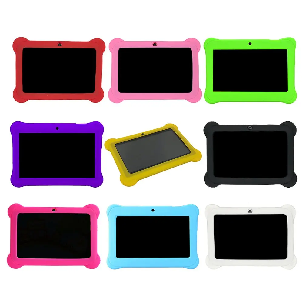 

Kids Silicone Cover Protective Case Anti Dust Silicone Rubber Gel Case Cover For Q88 7 Inch Android Tablet PC Kids Gifts