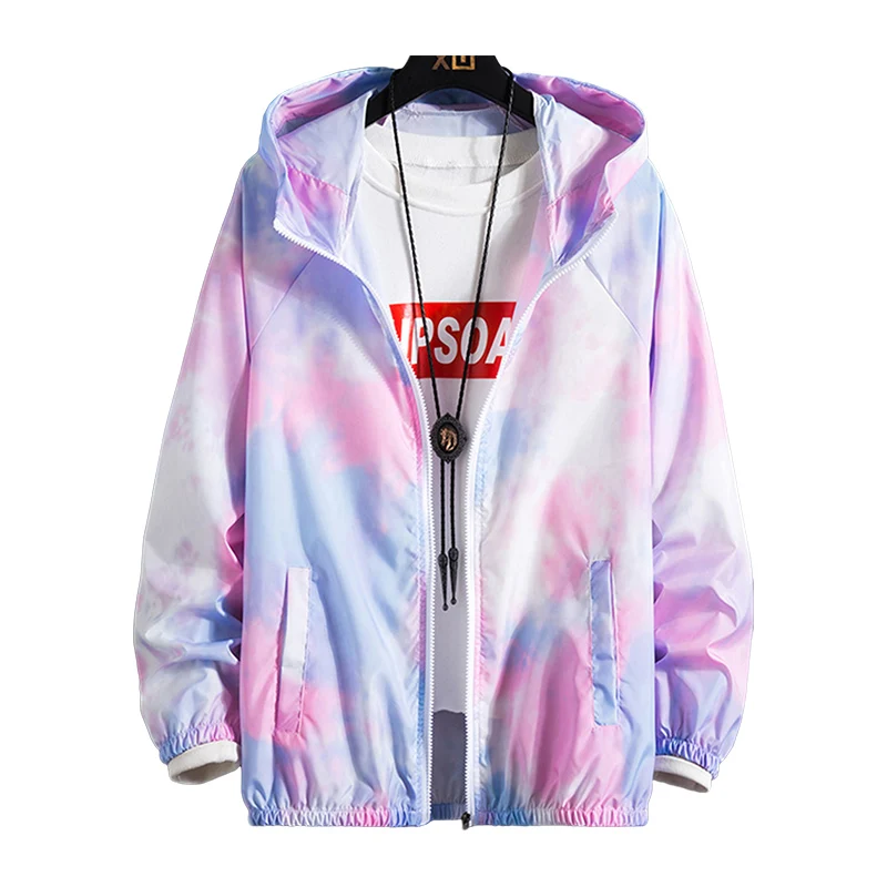 

2021 Summer Women Basic Jackets Causal Thin Print Camouflage Zipper Windbreaker Lightweight Women Hooded Jacket Coat Veste Femme