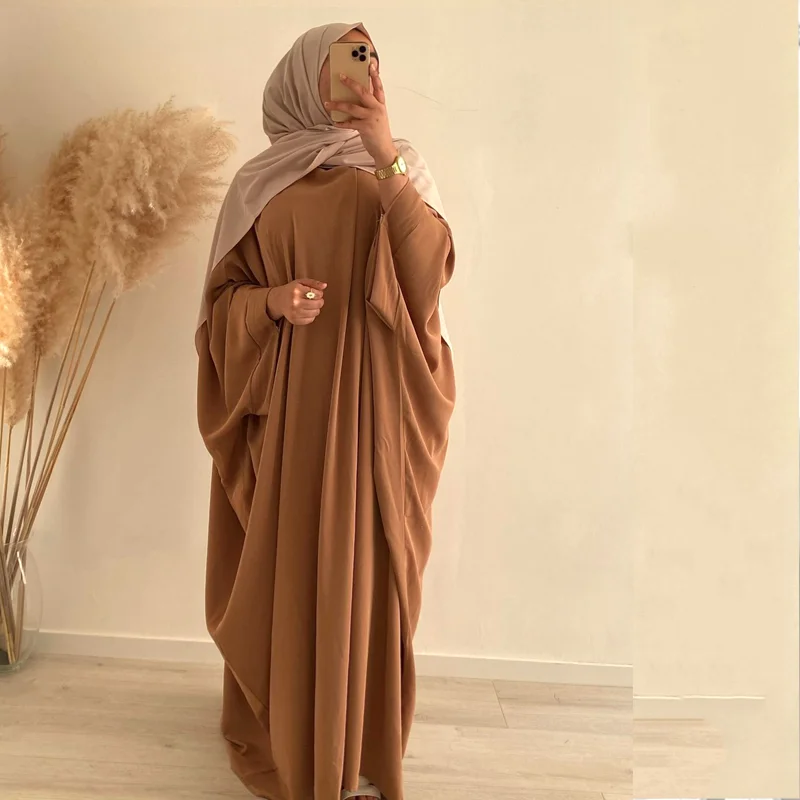 Nida летучая мышь цзилбаб Abaya Дубай мусульманские женские платья цельный молитвенный набор искусственный турецкий скромный халат с хиджаб ша...
