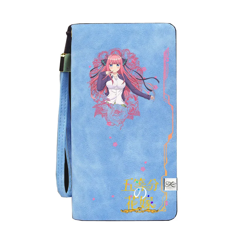 Quintuplets женские портмоне из искусственной кожи короткий кошелек Kawaii ID Card Holder Nakano Miku Money Phone сумки
