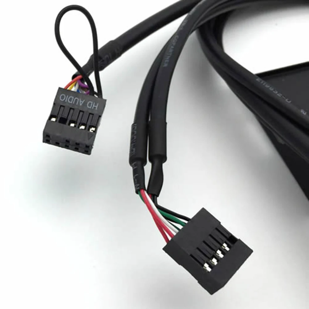 2 дюймовый USB2.0 9 контактный концентратор HD аудио выход расширение передней панели