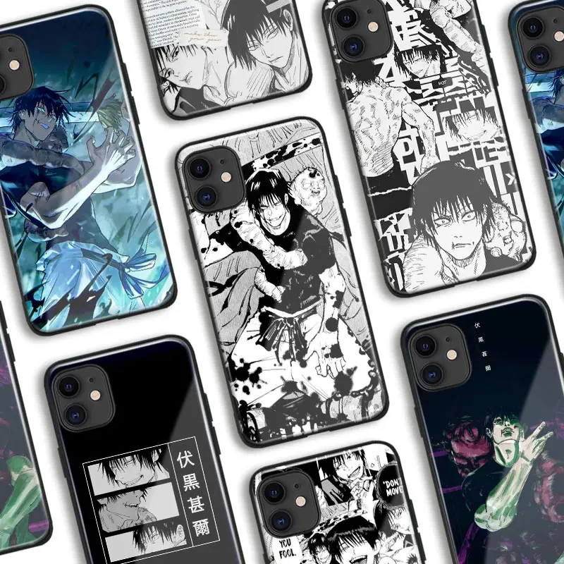 Мягкий силиконовый чехол для телефона Toji Fushiguro juютсу Kaisen из стекла для IPhone SE 6s 7 8 14 Plus X XR XS 11 12 13 Mini 14 Pro Max