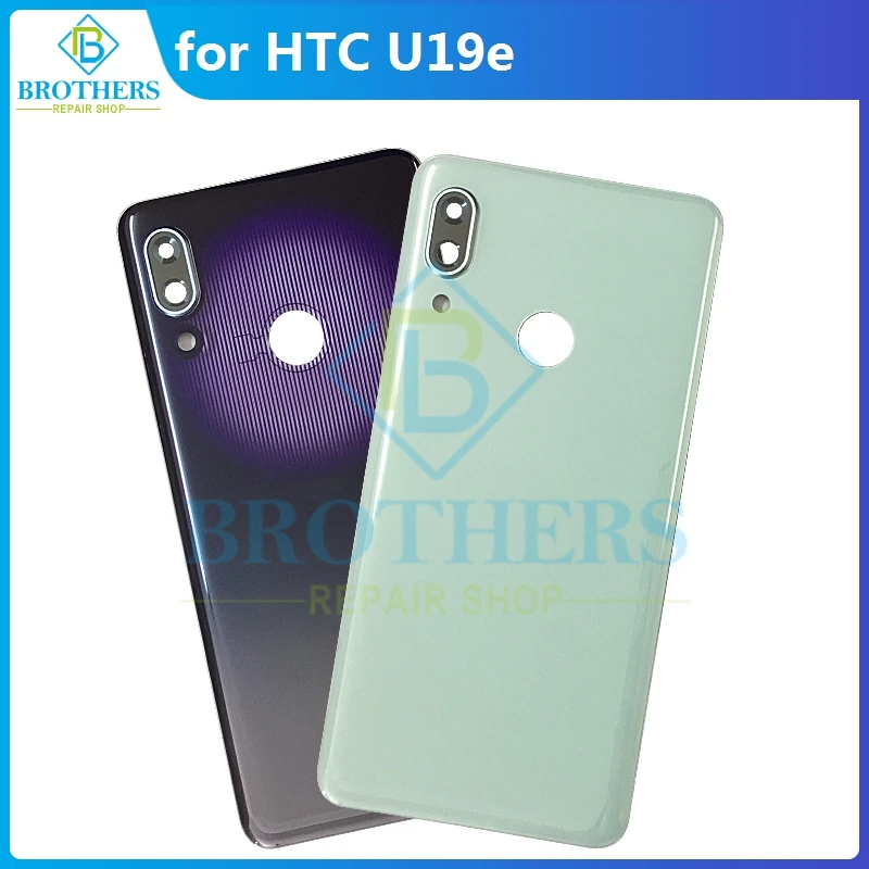 

Корпус батарейного отсека для HTC U19e, задняя крышка батарейного отсека с камерой, стеклянный задний Чехол, корпус телефона, запасные части, За...
