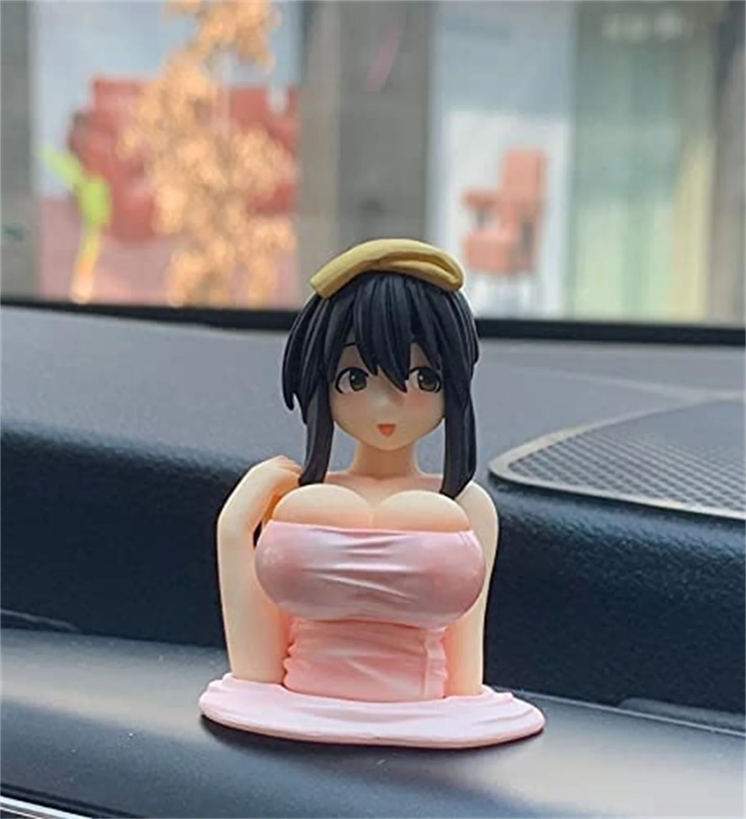 

Kanako Chest Shaking Ornaments Kanako Collection Model Doll Kawaii Anime Statue for Car Dashboard Cute Sexy Doll Figurine