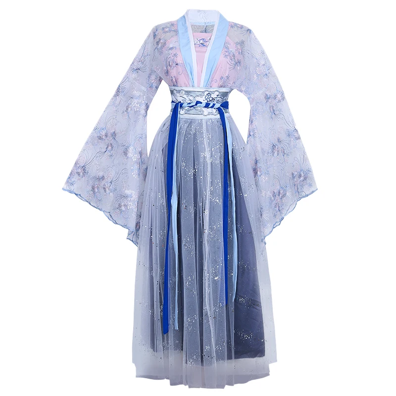 

Ancient Hanfu Dress Folk Dance Costume Women Han Dynasty Princess Fairy Hanfu Dress Oriental Style Dance Clothing Girl Cosplay
