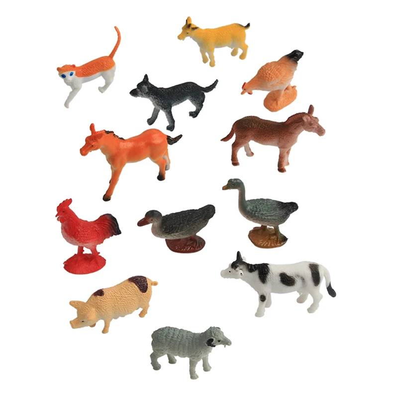 Мини Китайский Зодиак Дракон Обезьяна лошадь кошка собака овца курица утка